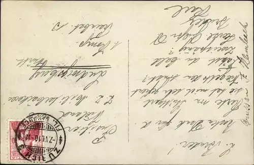 Ak Junge Frau mit großem Federhut, Frauenportrait