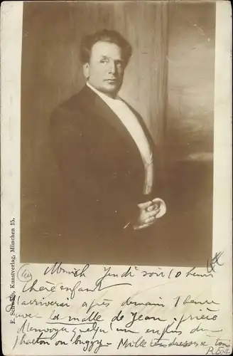 Ak Schauspieler Ernst von Possart, Standportrait