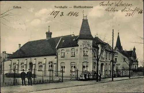 Ak Velten in der Mark, Turnhalle, Moltkestraße