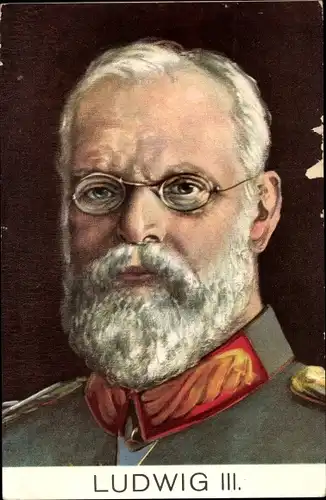 Künstler Ak König Ludwig III. von Bayern, Portrait