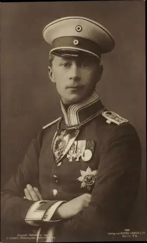 Ak Kronprinz Wilhelm von Preußen, Portrait in Uniform, Orden