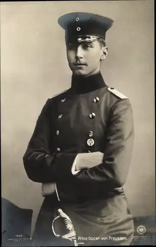 Ak Prinz Oskar von Preußen, Portrait in Uniform, NPG 1650