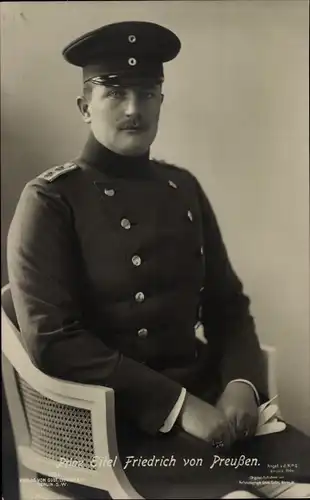 Ak Eitel Friedrich Prinz von Preußen, Portrait in Uniform, Liersch 1934