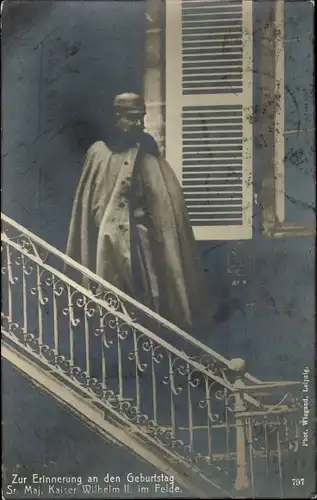 Ak Kaiser Wilhelm II., Geburtstag im Felde