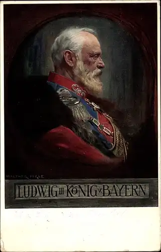 Künstler Ak Firle, Walther, König Ludwig III. von Bayern, Portrait