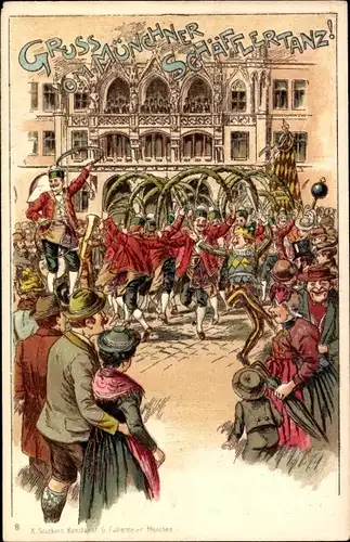Litho München, Münchner Schäfflertanz