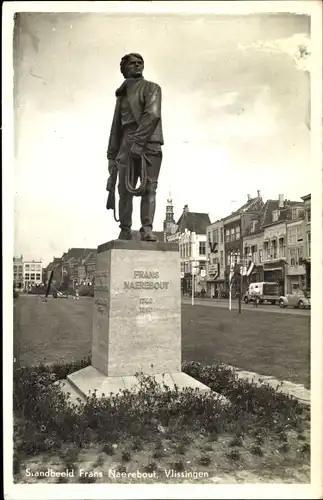 Ak Vlissingen Zeeland Niederlande, Denkmal von Franz Naerebout