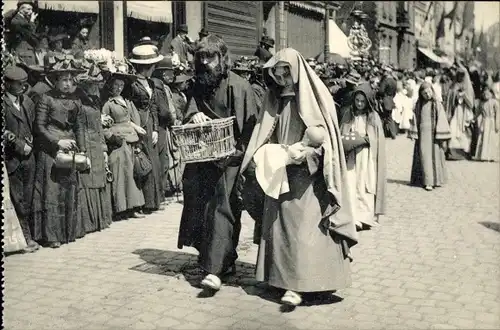 Ak Bruges Westflandern, Processie van't Heilig Bloed, Opdracht van Jesus in den tempel