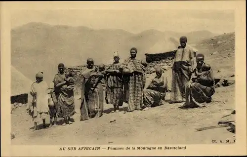 Ak Basutoland Lesotho, Frauen des Berges