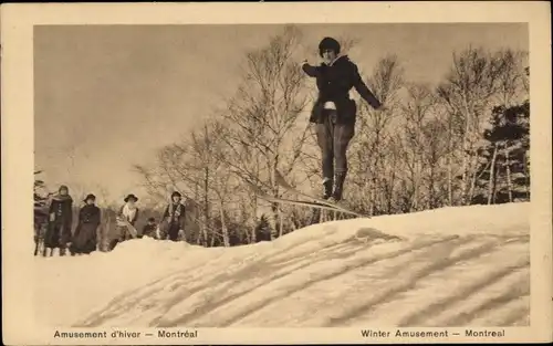 Ak Montreal Québec Kanada, Skispringerin, Wintersport
