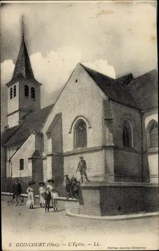 Ak Goincourt Oise, Die Kirche