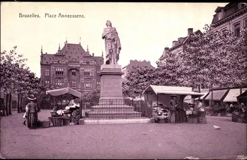 Ak Bruxelles Brüssel, Place Anneessens