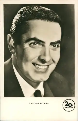 Ak Schauspieler Tyrone Power, Seitenportrait, 20th Centrury Fox