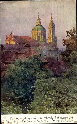Künstler Ak Setelik, J., Praha Prag Tschechien, Sct. Nikolauskirche