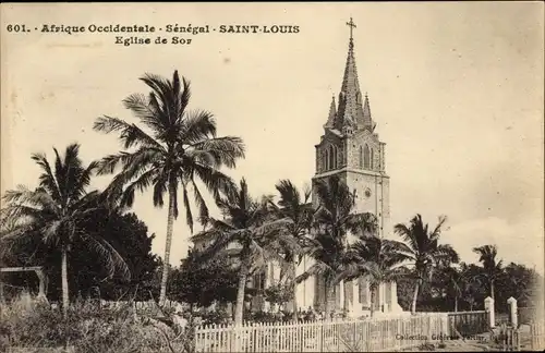 Ak St. Louis Senegal, Kirche von Sor