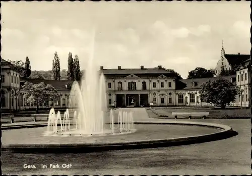 Ak Gera in Thüringen, Im Park OdF, Orangerie