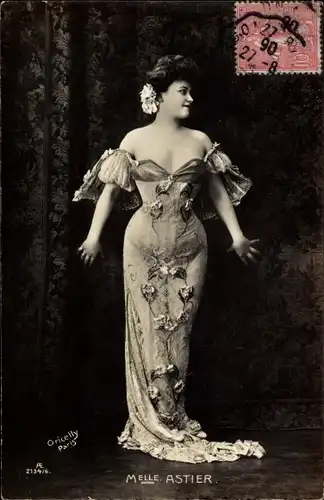 Ak Schauspielerin Melle Astier, Portrait