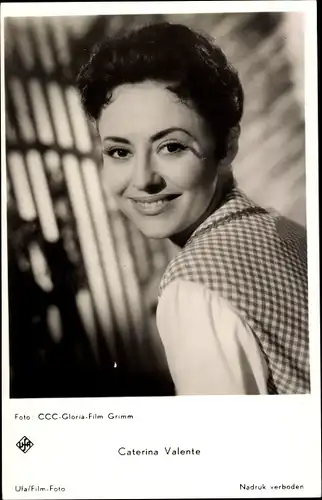 Ak Schauspielerin Caterina Valente, Portrait