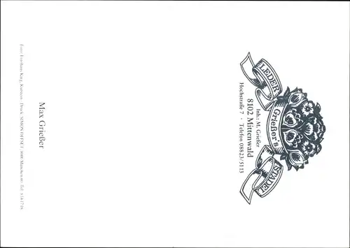 Ak Schauspieler Max Grießer, Portrait, Autogramm