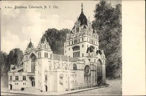 Ak New York City USA, Broadway Tabernacle