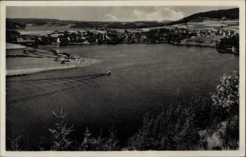 Ak Saalburg in Thüringen, Stausee, Saaletalsperre