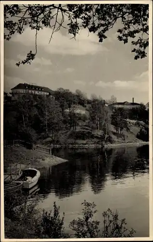 Ak Saalburg in Thüringen, Stausee, FDGB Heim Hermann Schlimme