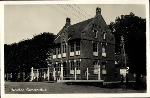 Ak Benschop Utrecht Niederlande, Rathaus