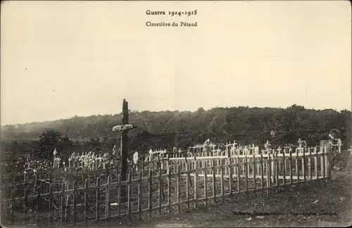 Ak Meurthe-et-Moselle, Friedhof Petand