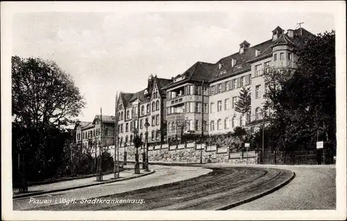 Ak Plauen im Vogtland, Stadtkrankenhaus