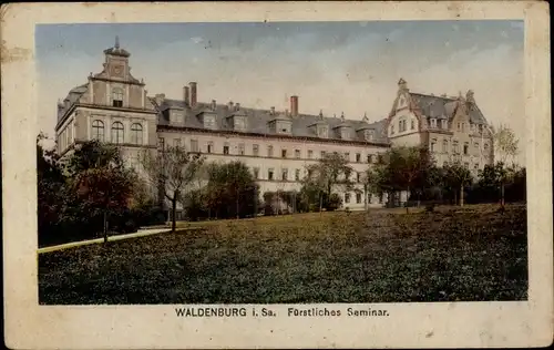 Ak Waldenburg in Sachsen, Fürstliches Seminar