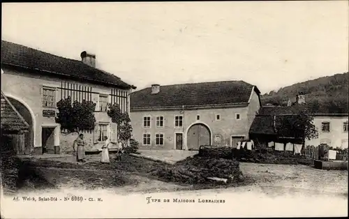 Ak Saint Dié des Vosges, Haustyp Lothringen