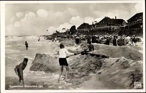 Ak Westerland auf Sylt, Strand