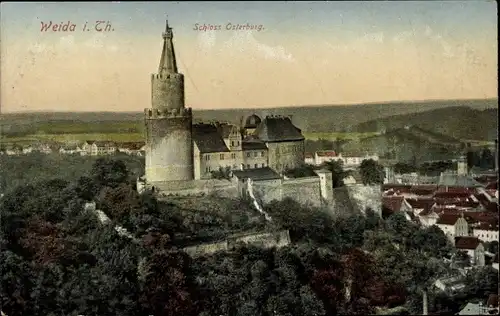 Ak Weida in Thüringen, Schloss Osterburg
