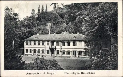 Ak Auerbach Bensheim an der Bergstraße Hessen, Fürstenlager, Herrenhaus