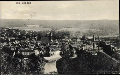 Ak Hann. Münden in Niedersachsen, Panorama