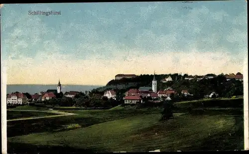 Ak Schillingsfürst in Mittelfranken, Panorama