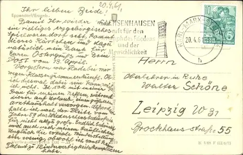 Ak Eppendorf in Sachsen, Stadtansicht