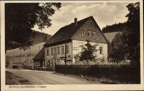 Ak Schulenberg Clausthal Zellerfeld im Oberharz, Gasthof Deutsches Haus