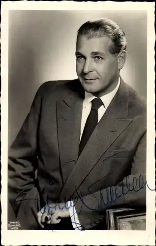 Ak Schauspieler Tony Niessner, Portrait, Autogramm