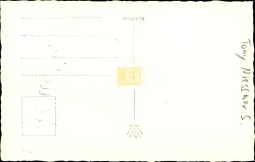 Ak Schauspieler Tony Niessner, Portrait, Autogramm