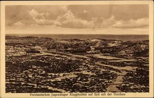 Ak Insel Sylt in Nordfriesland, Freideutsches Jugendlager Klappholttal