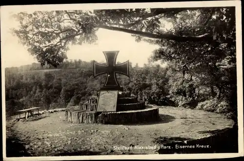 Ak Alexisbad Harzgerode am Harz, Denkmal Eisernes Kreuz