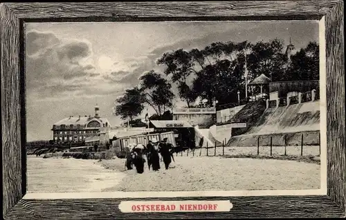 Passepartout Ak Ostseebad Niendorf Timmendorfer Strand, Strandpartie