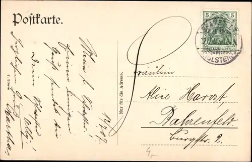 Passepartout Ak Bad Bramstedt in Holstein, Partie beim Solbade