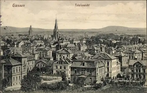 Ak Gießen an der Lahn Hessen, Totalansicht