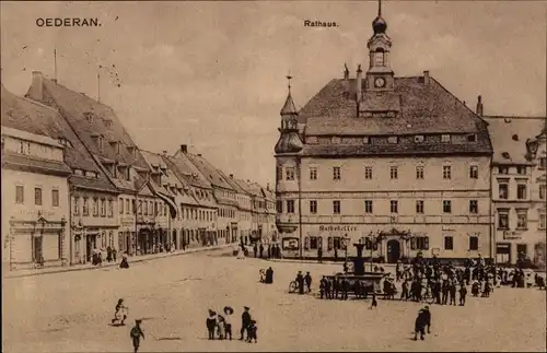 Ak Oederan in Sachsen, Rathaus