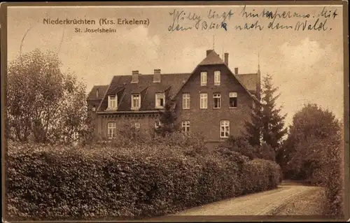 Ak Niederkrüchten am Niederrhein, St. Josefsheim