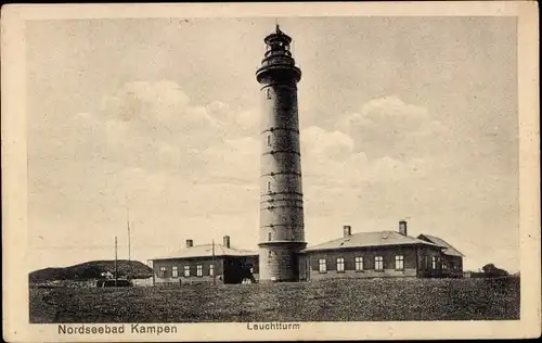 Ak Kampen auf Sylt, Leuchtturm