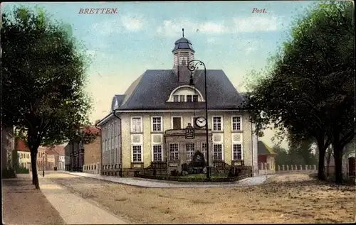 Ak Bretten in Baden, Post