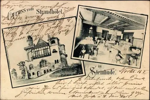 Ak Steinhude Wunstorf in Niedersachsen, Strandhotel